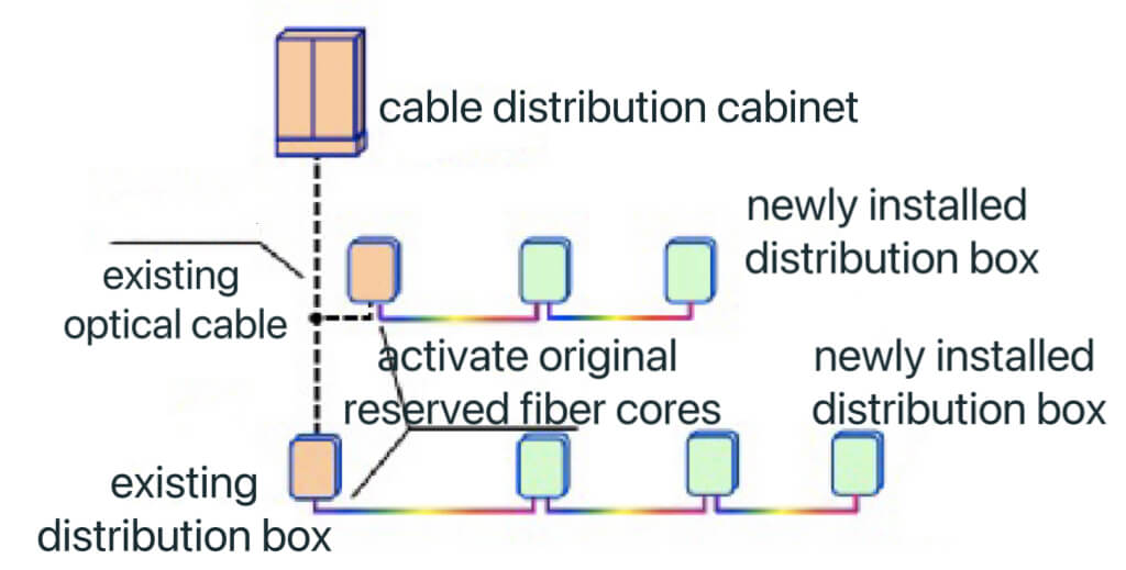 Networking Utilizing Reserved Fiber Cores