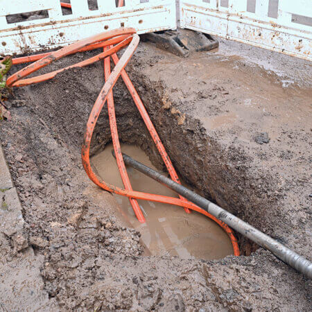 Directional Drilling for Plastic Pipe Installation