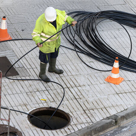 Micro Duct Cable Installation