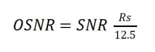 Effect of OSNR on SNR