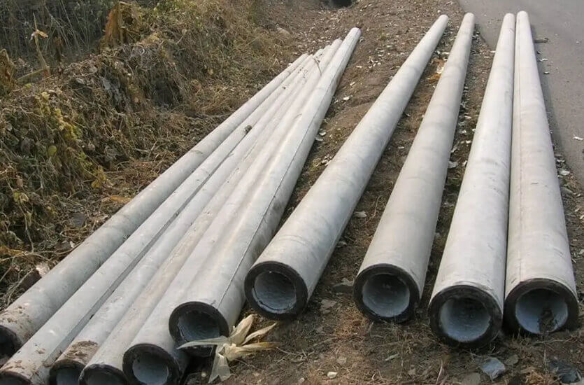 Communication cement pole
