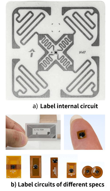 Electronic label circuit